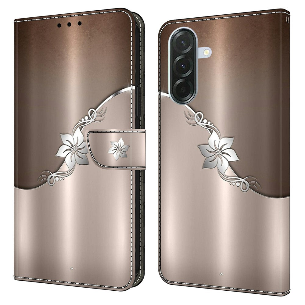 Telefoncover til Samsung Galaxy A57 5G, magnetisk lukning, 3D mønster, læderpung-cover