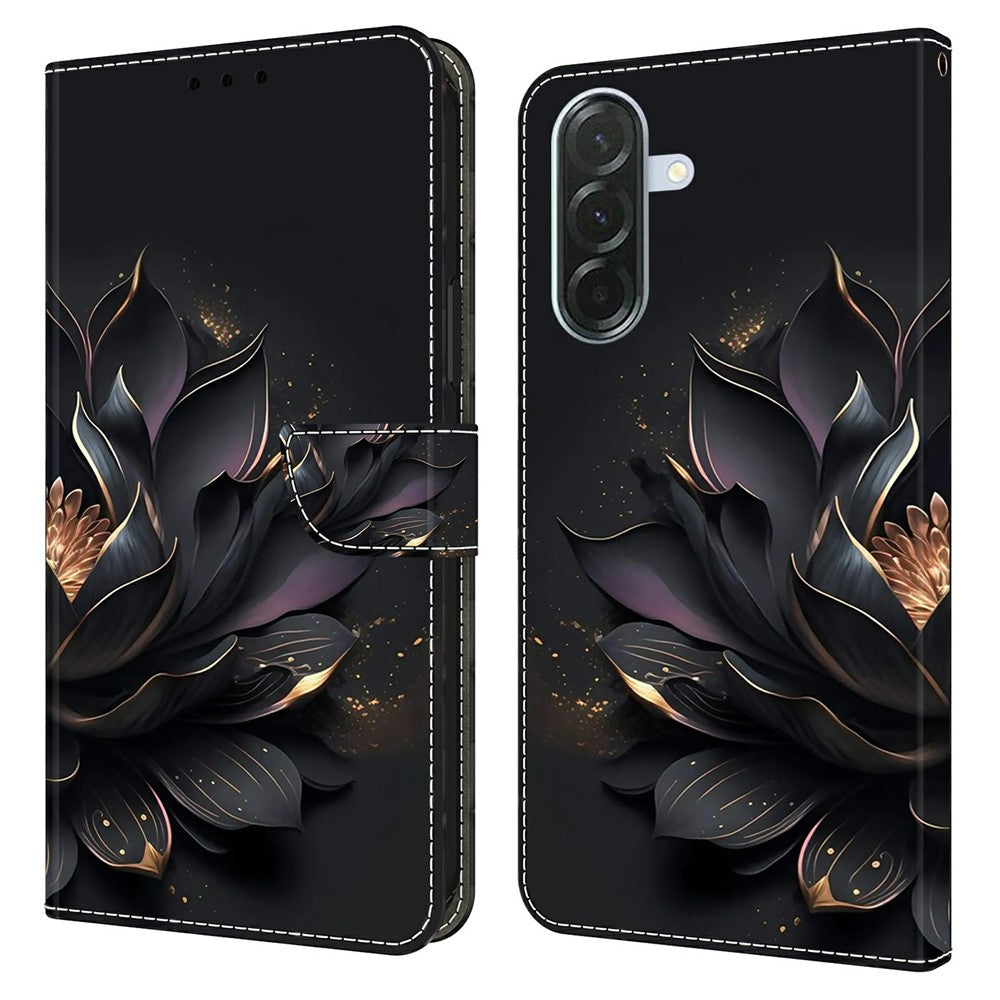 Telefoncover til Samsung Galaxy A57 5G, magnetisk lukning, 3D mønster, læderpung-cover