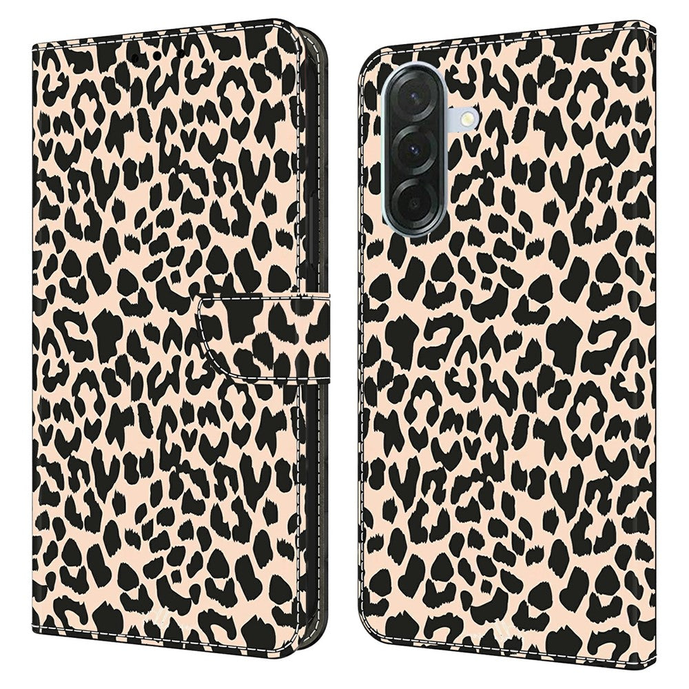 For Samsung Galaxy A57 5G Case with Card Slot Pattern Printed TPU + PU Leather Flip Phone Cover
