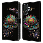 For Samsung Galaxy A57 5G Case with Card Slot Pattern Printed TPU + PU Leather Flip Phone Cover