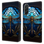 For Samsung Galaxy A57 5G Case with Card Slot Pattern Printed TPU + PU Leather Flip Phone Cover