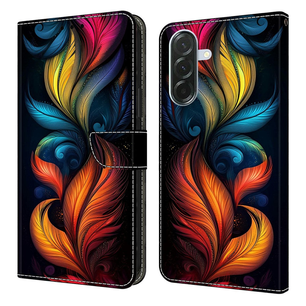 For Samsung Galaxy A57 5G Leather Case Pattern Printing Wallet Stand Flip Phone Cover