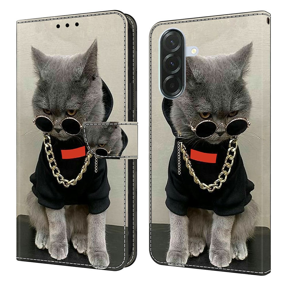 For Samsung Galaxy A57 5G Leather Case Pattern Printing Wallet Stand Flip Phone Cover