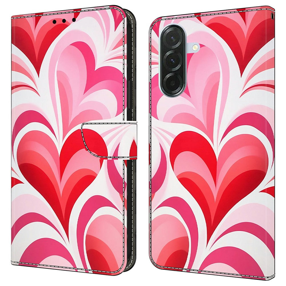 Til Samsung Galaxy A37 5G Etui Pung Stativ Mønsterprint PU Læder Flip Telefoncover
