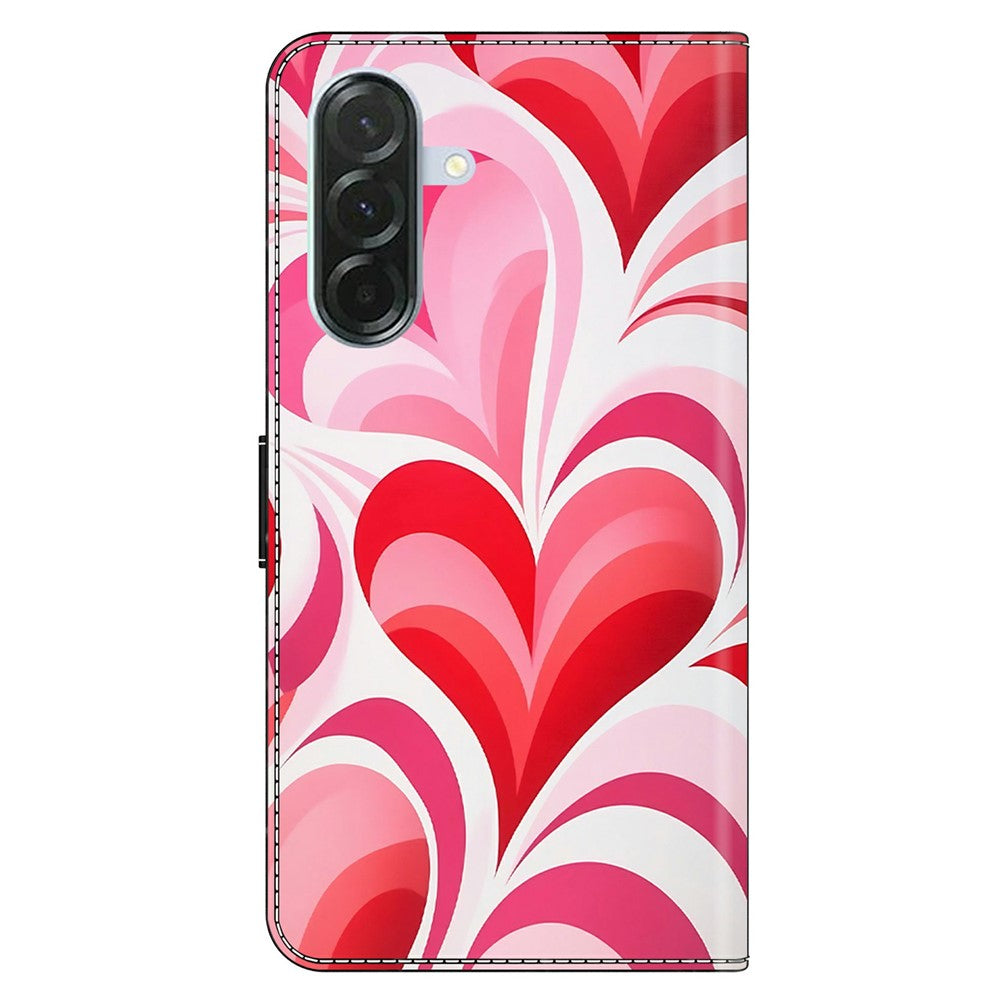 Til Samsung Galaxy A37 5G Etui Pung Stativ Mønsterprint PU Læder Flip Telefoncover