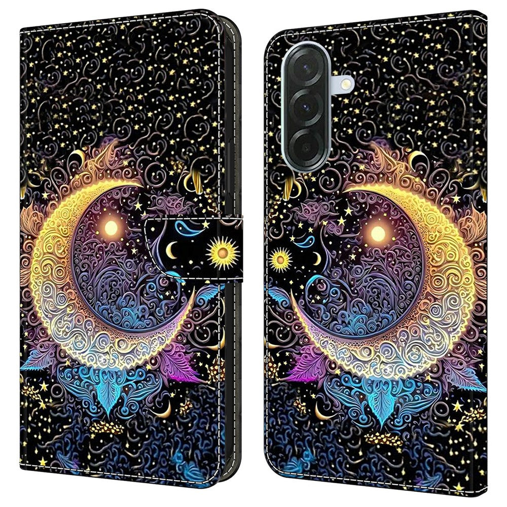 Til Samsung Galaxy A37 5G Etui Pung Stativ Mønsterprint PU Læder Flip Telefoncover