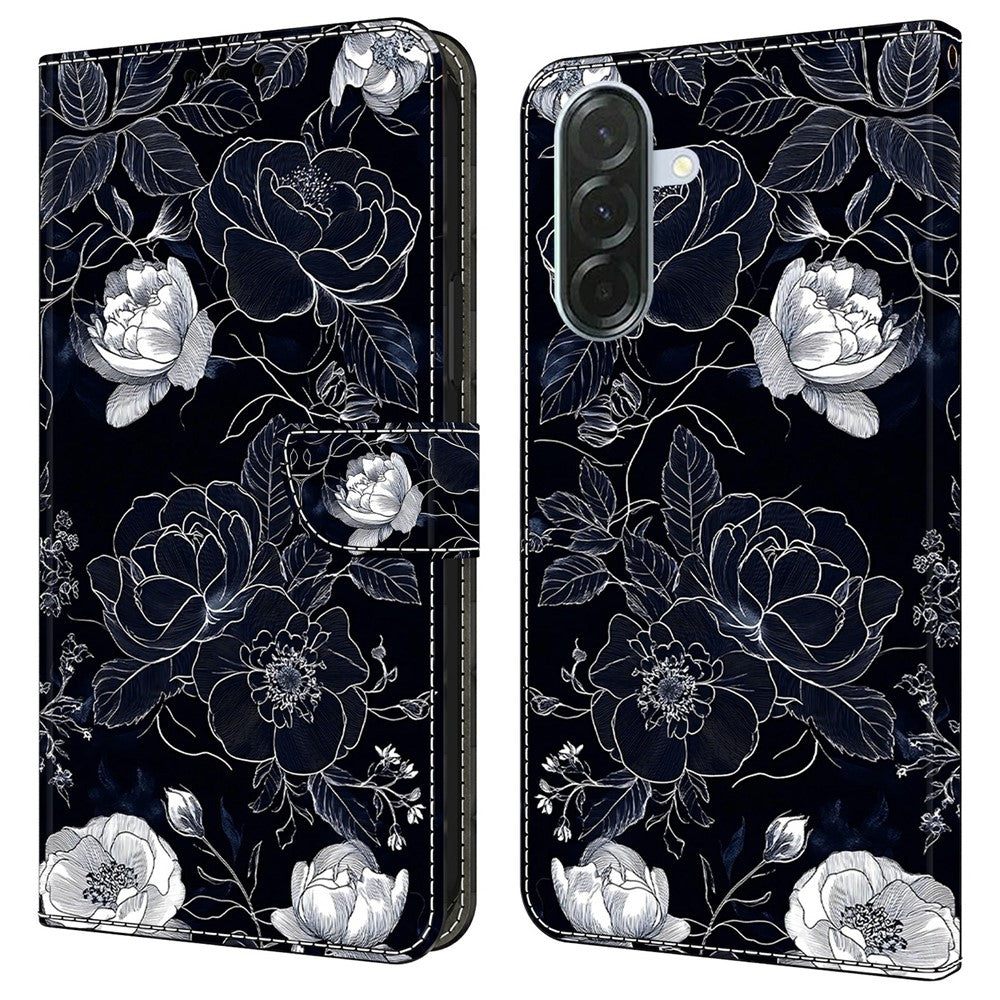 Til Samsung Galaxy A37 5G Etui Pung Stativ Mønsterprint PU Læder Flip Telefoncover