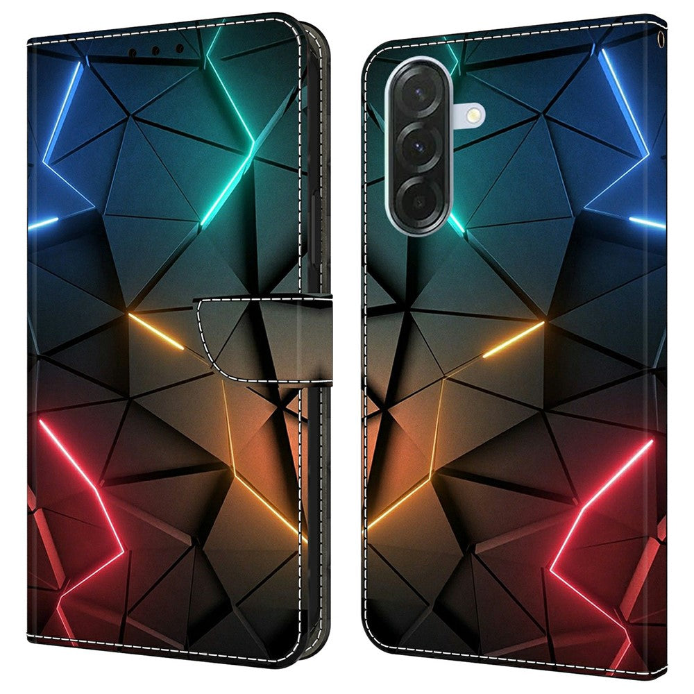 Til Samsung Galaxy A37 5G Etui Pung Stativ Mønsterprint PU Læder Flip Telefoncover