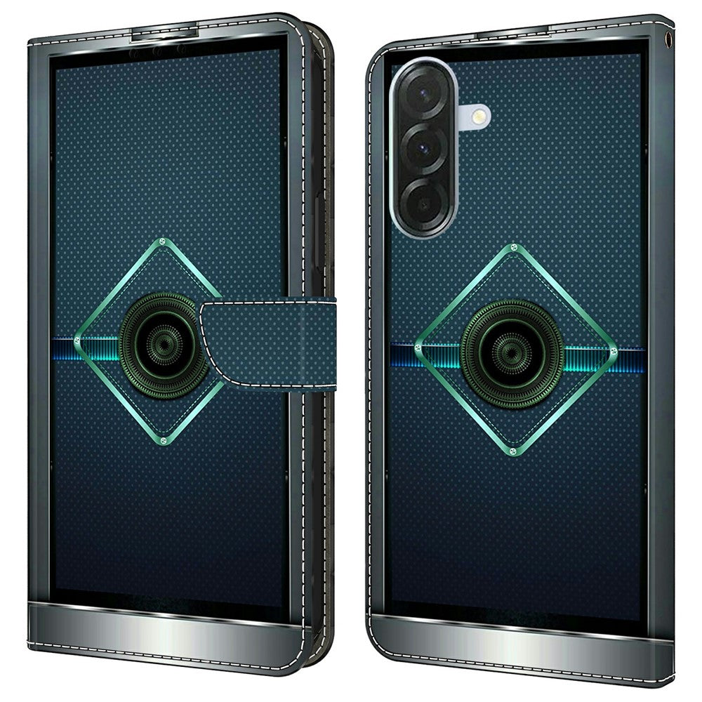Til Samsung Galaxy A37 5G Etui Pung Stativ Mønsterprint PU Læder Flip Telefoncover
