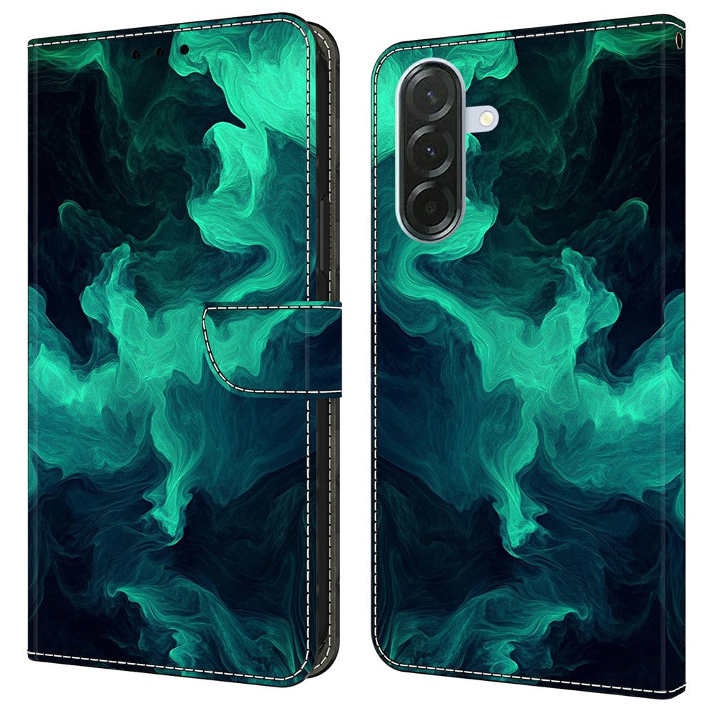 Til Samsung Galaxy A37 5G Etui Pung Stativ Mønsterprint PU Læder Flip Telefoncover