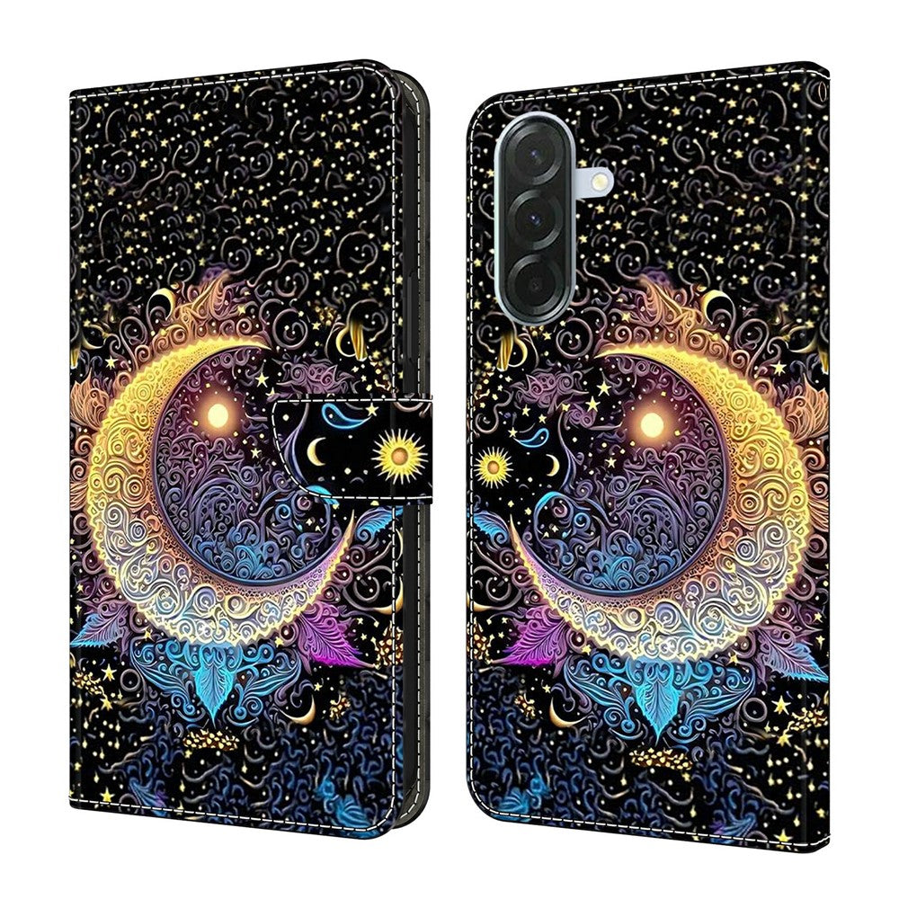 Til Samsung Galaxy A57 5G Etui Pung Stativ Mønstertryk PU Læder Flip Telefoncover