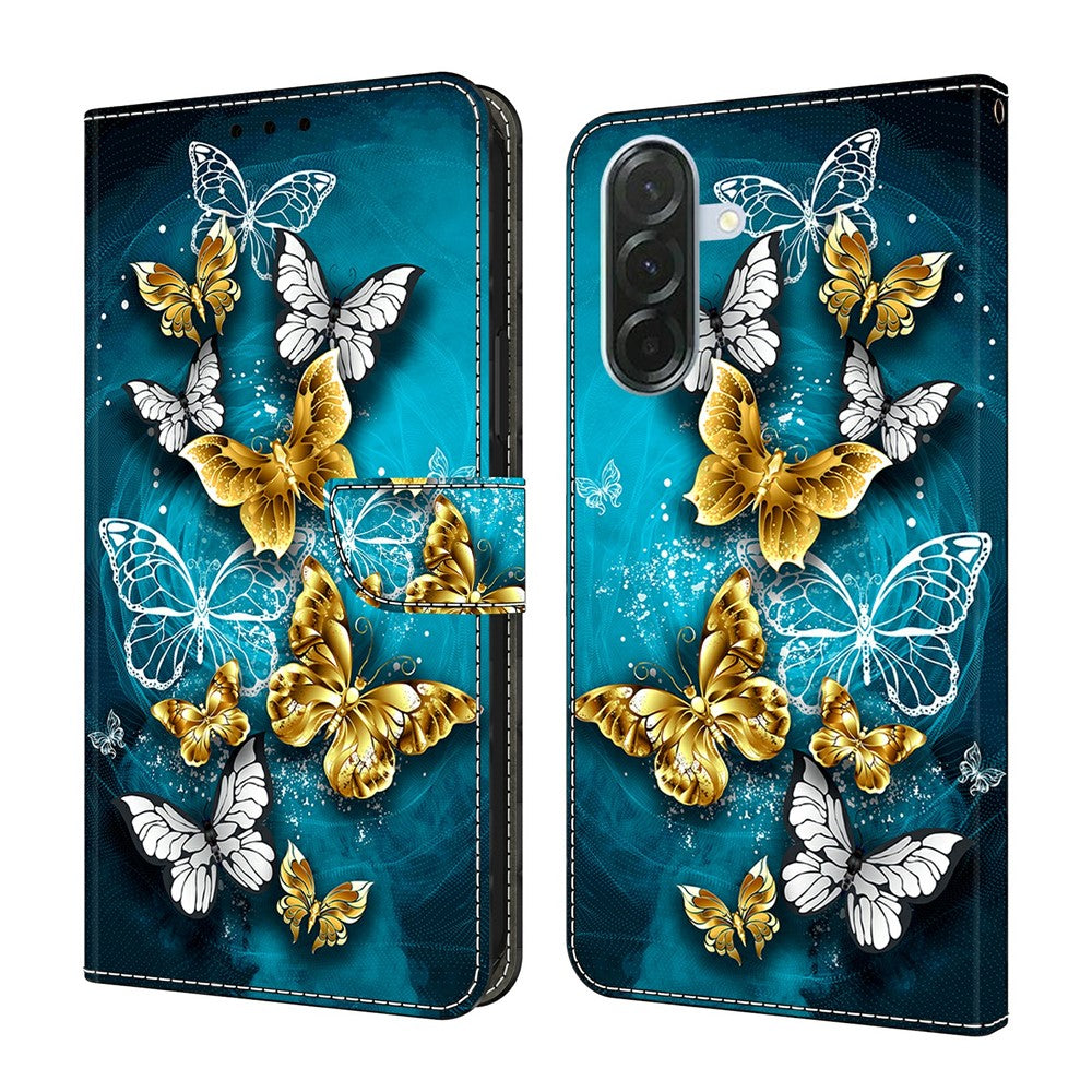 Til Samsung Galaxy A57 5G Etui Pung Stativ Mønstertryk PU Læder Flip Telefoncover