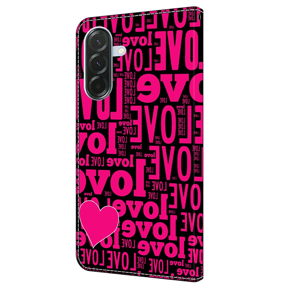 Til Samsung Galaxy A57 5G Wallet Cover Mønstertryk PU Læder Flip Stand Telefoncover