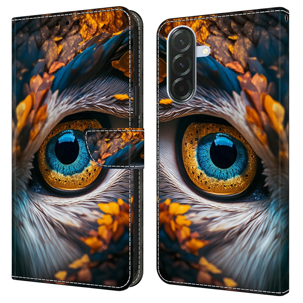 Til Samsung Galaxy A57 5G Wallet Cover Mønstertryk PU Læder Flip Stand Telefoncover