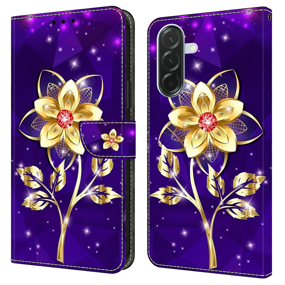 Til Samsung Galaxy A57 5G Wallet Cover Mønstertryk PU Læder Flip Stand Telefoncover