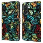 Til Samsung Galaxy A37 5G Pung Etui Mønstertryk PU Læder Flip Stand Telefoncover