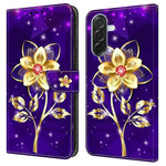 Til Samsung Galaxy A37 5G Pung Etui Mønstertryk PU Læder Flip Stand Telefoncover