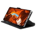 Til Motorola Edge 70 5G Cover Stativ PU Læder Telefon Cover Kort Holder Spejl