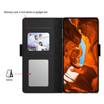 Til Motorola Edge 70 5G Cover Stativ PU Læder Telefon Cover Kort Holder Spejl