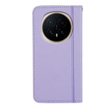 For Honor Magic8 5G Wallet Case Magnetic Closing PU Leather Phone Cover with Wrist Strap