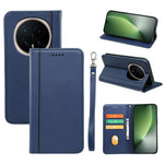 For Honor Magic8 5G Wallet Case Magnetic Closing PU Leather Phone Cover with Wrist Strap