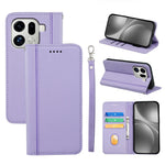 For Oppo Find X9 Pro 5G Wallet Case Magnetic Closing PU Leather Phone Cover with Wrist Strap