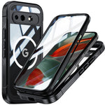 Til Google Pixel 10a Magnetisk Cover PC + TPU Telefoncover med Hærdet Glas Skærmfilm