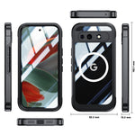 Til Google Pixel 10a Magnetisk Cover PC + TPU Telefoncover med Hærdet Glas Skærmfilm