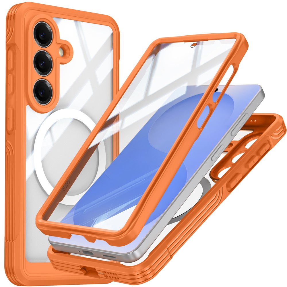 Til Samsung Galaxy S26 Magnetisk Cover PC + TPU Telefoncover med Hærdet Glas Skærmfilm
