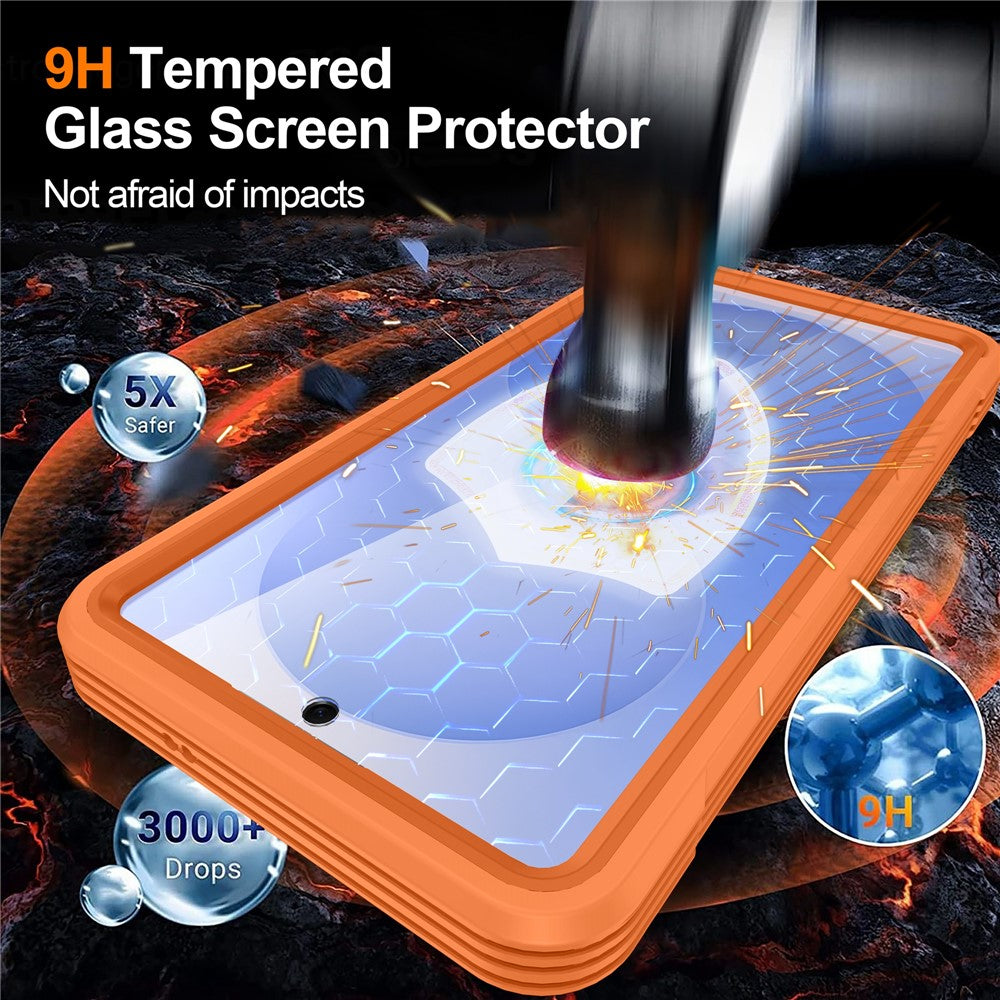 Til Samsung Galaxy S26 Magnetisk Cover PC + TPU Telefoncover med Hærdet Glas Skærmfilm