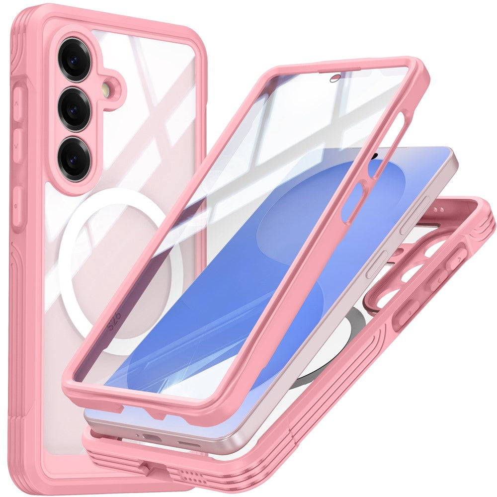 Til Samsung Galaxy S26 Magnetisk Cover PC + TPU Telefoncover med Hærdet Glas Skærmfilm