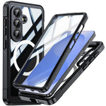 Til Samsung Galaxy S26 Magnetisk Cover PC + TPU Telefoncover med Hærdet Glas Skærmfilm