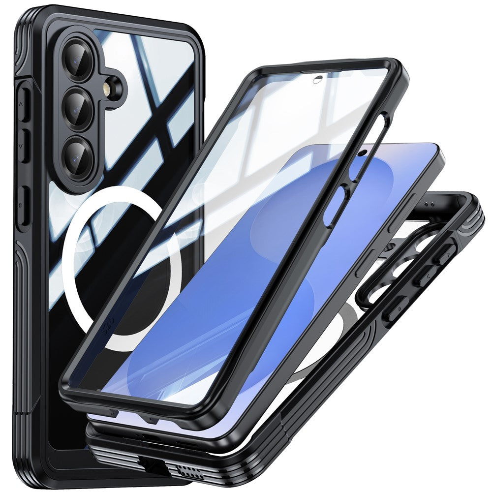 Til Samsung Galaxy S26 Magnetisk Cover PC + TPU Telefoncover med Hærdet Glas Skærmfilm