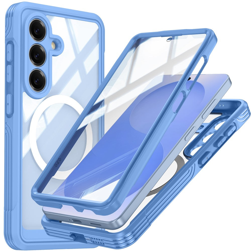 Til Samsung Galaxy S26 Magnetisk Cover PC + TPU Telefoncover med Hærdet Glas Skærmfilm