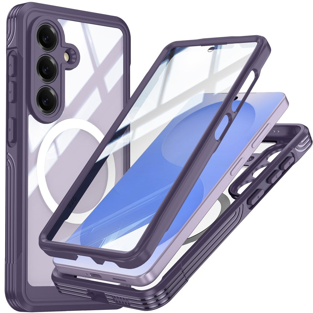 Til Samsung Galaxy S26 Magnetisk Cover PC + TPU Telefoncover med Hærdet Glas Skærmfilm
