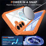 For Samsung Galaxy S26+ Magnetic Case PC + TPU Phone Cover with Tempered Glass Screen Film