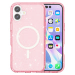 AMORUS For iPhone 17 Magnetic Case Compatible with MagSafe Glitter Powder PC + TPU Phone Cover