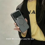 For Xiaomi 17 Pro Max Magnetic Case Skin-touch TPU + PC Shockproof Phone Cover with Tempered Glass Magnetic Case