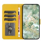 Til Samsung Galaxy A37 5G Etui Blomsterpræg Læder Flip Cover med Håndrem