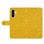 Til Samsung Galaxy A37 5G Etui Blomsterpræg Læder Flip Cover med Håndrem