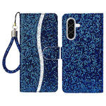 For Samsung Galaxy A37 5G Case PU Leather Wallet Card Slots Glitter Phone Cover