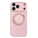For iPhone 18 Pro / 17 Pro Case 360 Rotating Kickstand Precision Cutout Liquid Silicone Phone Cover