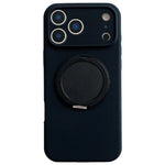 For iPhone 18 Pro / 17 Pro Case 360 Rotating Kickstand Precision Cutout Liquid Silicone Phone Cover