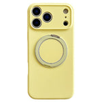 For iPhone 18 Pro / 17 Pro Case 360 Rotating Kickstand Precision Cutout Liquid Silicone Phone Cover