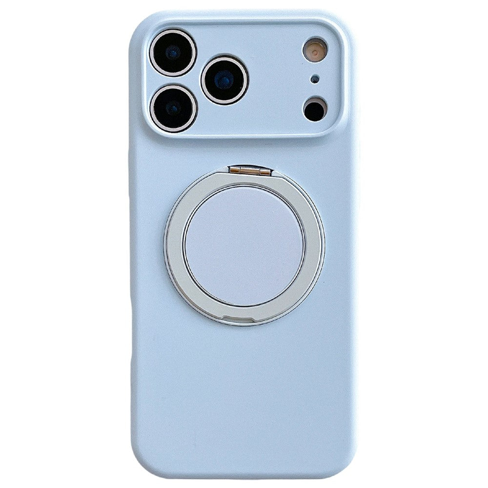 For iPhone 18 Pro / 17 Pro Case 360 Rotating Kickstand Precision Cutout Liquid Silicone Phone Cover