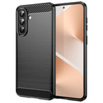 Til Samsung Galaxy A57 5G Etui Beskyttende Telefoncover Kulfibertekstur Børstet