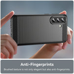 Til Samsung Galaxy A57 5G Etui Beskyttende Telefoncover Kulfibertekstur Børstet