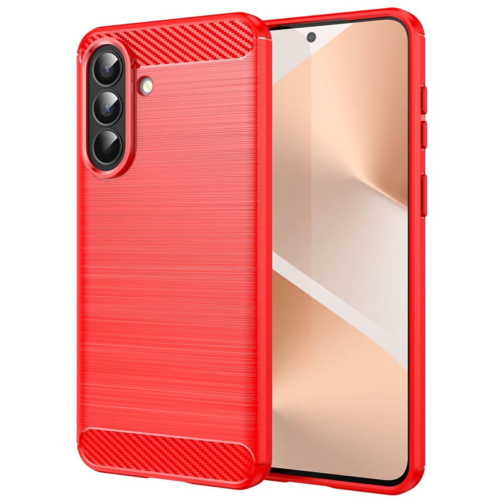 Til Samsung Galaxy A57 5G Etui Beskyttende Telefoncover Kulfibertekstur Børstet