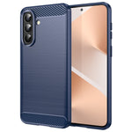 AMORUS til Samsung Galaxy A57 5G etui kulfibertekstur børstet beskyttende telefoncover