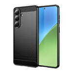 AMORUS For Samsung Galaxy S26+ Case Carbon Fiber Texture Brushed Protective Phone Cover